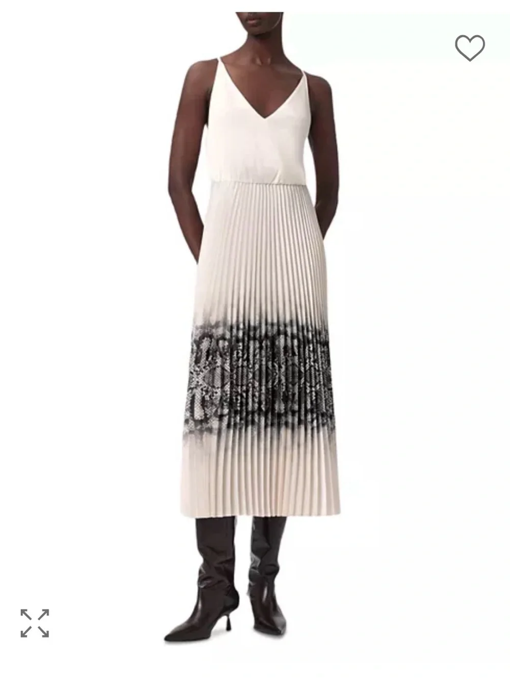 All Saints | Dresses | All Saints Cream And Black Pleated Slip Maxi Dress | Poshmark All Saints | Dresses | All Saints Cream And Black Pleated Slip Maxi Dress | Poshmark